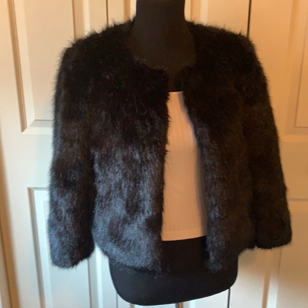 Banana Republic faux fur jacket